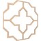 Ekena Millwork 66 56W x 66 56H x 14T Large Laird Decorative Fretwork Wood Ceiling Panels, Red Oak CELW67X67X0250LRDRO - alternate 6